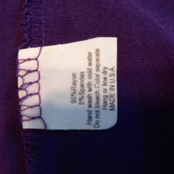 B'leev purple layering t shirt - Picture 3 of 3